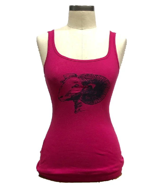 Cotton Tank Top with Ram