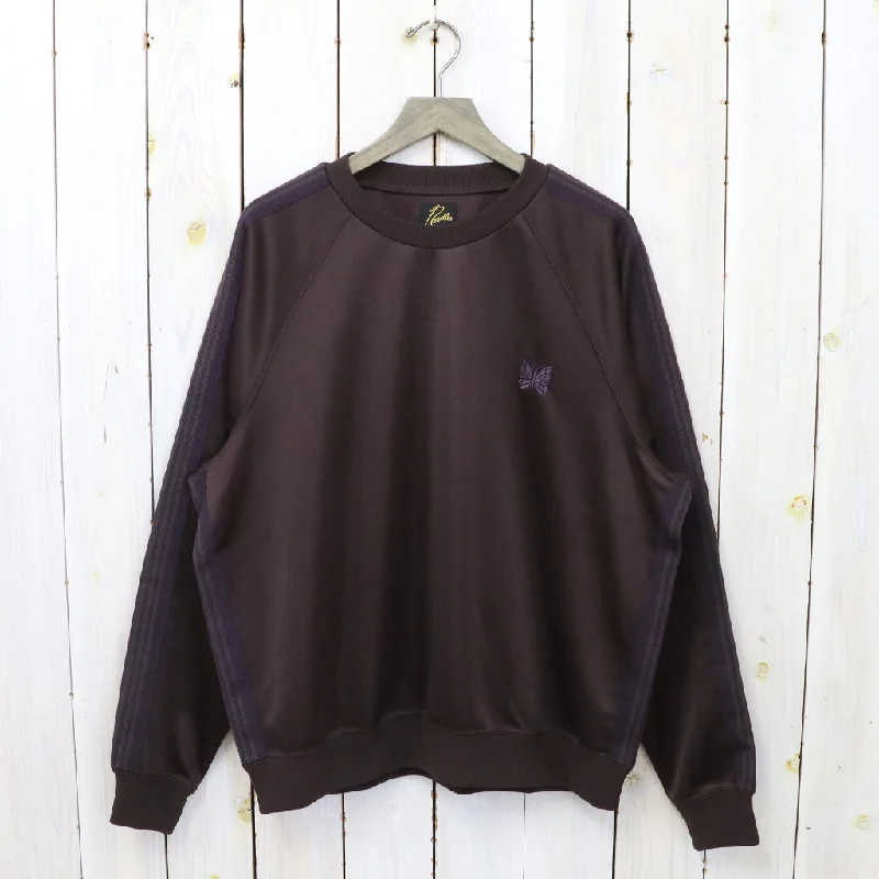 Needles『Track Crew Neck Shirt-Poly Smooth』(Dk.Brown)