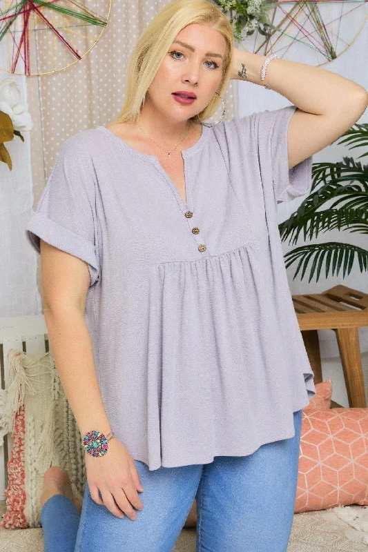 Plus Size Babydoll Top