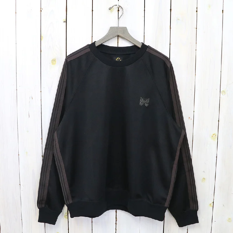 Needles『Track Crew Neck Shirt-Poly Smooth』(Black)