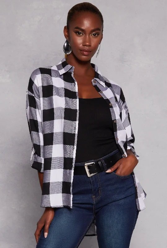 Buffalo Plaid Tunic Shirt