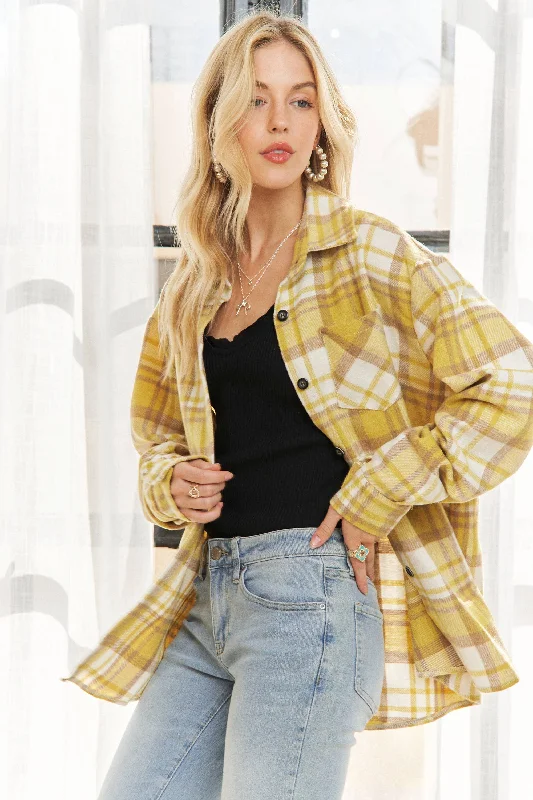 Yellow Plaid Flannel