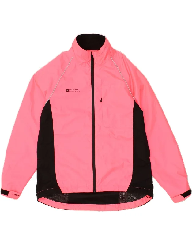 MOUNTAIN WAREHOUSE Womens Windbreaker Jacket UK 16 Large Pink Colourblock