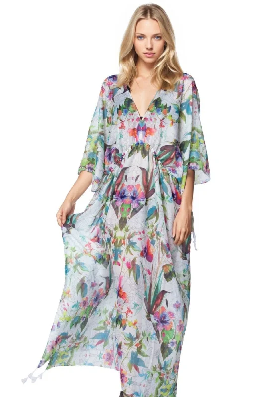 Aloha Paradise Poolside Maxi Sundress Coverup