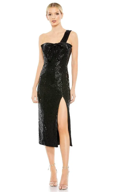 Ieena Duggal 11286 - Tea Length Sequin Cocktail Dress