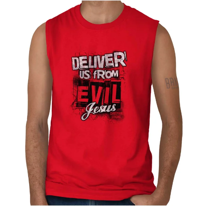 Deliver us from Evil Sleeveless T-Shirt