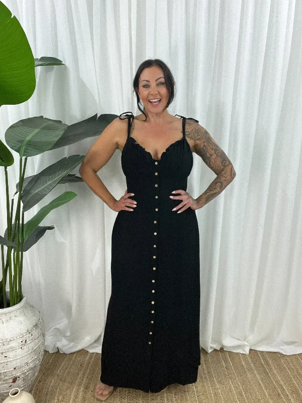 Fiona Maxi Dress - Black