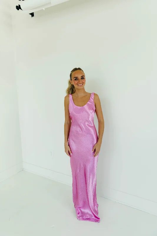 Make It Shine Maxi Dress - Magenta