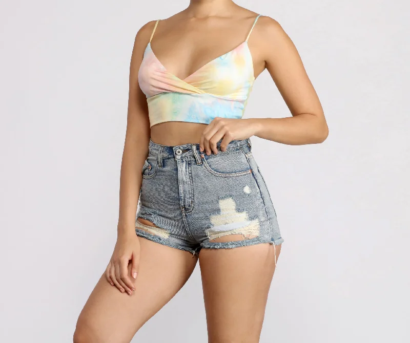 Dream On Tie Dye Crop Top