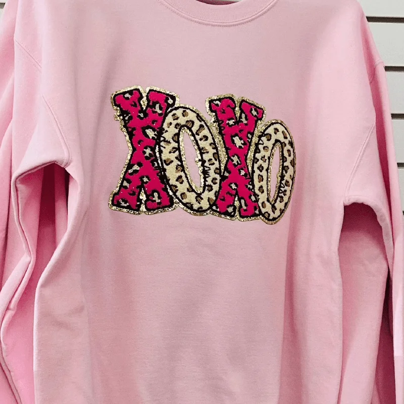 Cheeta Print XOXO Sweatshirt