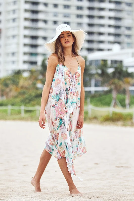 Maxi Tassel Dress in Summer in Maui