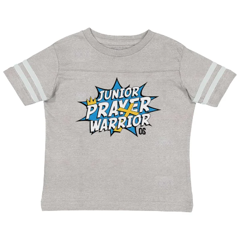 Prayer Warrior Toddler Football Jersey T-shirt