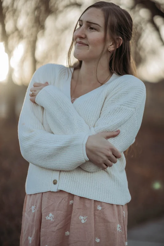 Brooklyn cardigan--off white