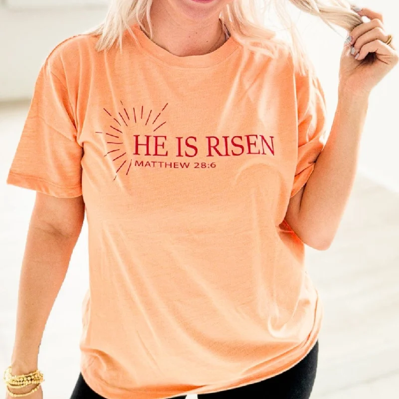 He Is Risen Matthew 28:6 Graphic Tee