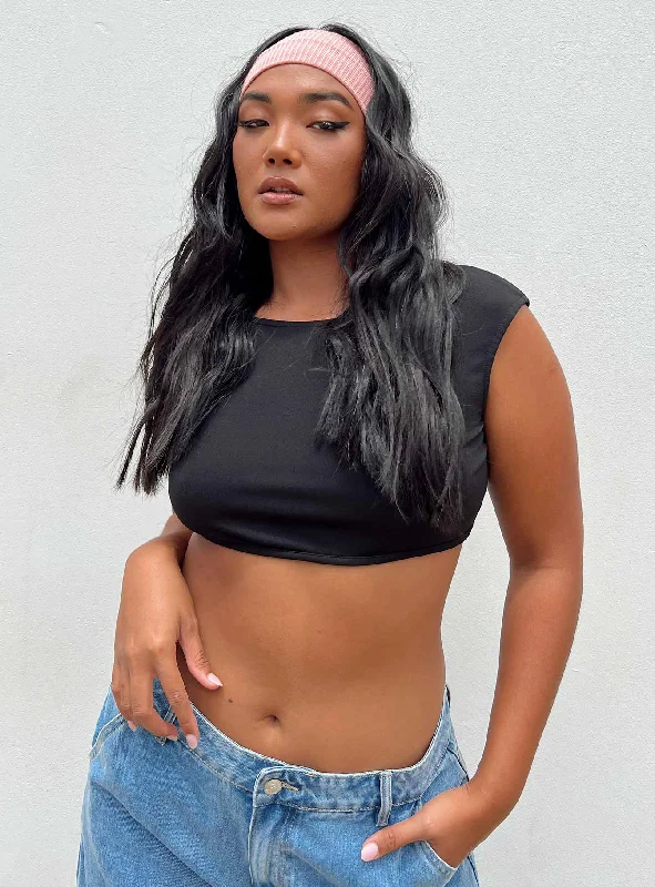 Pasadena Crop Top Black