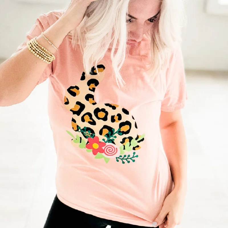 Leopard Bunny Graphic Tee