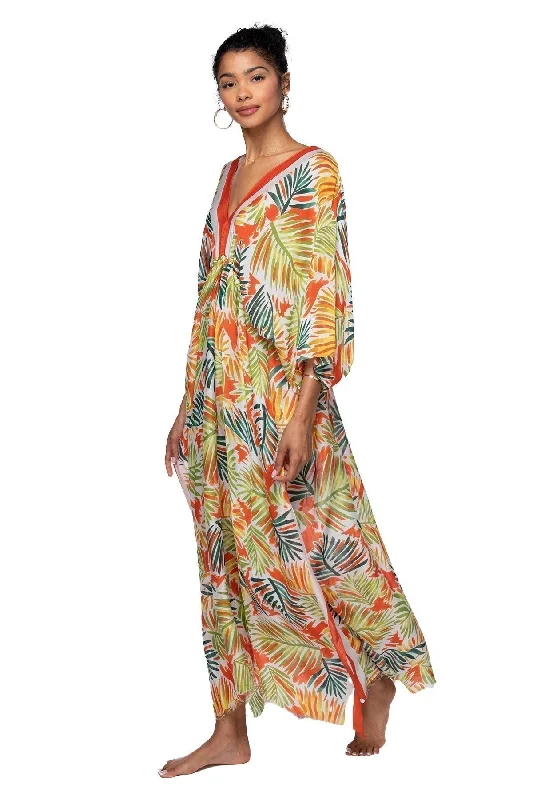 Leaves on the Wind Poolside Maxi Dress in Fiesta