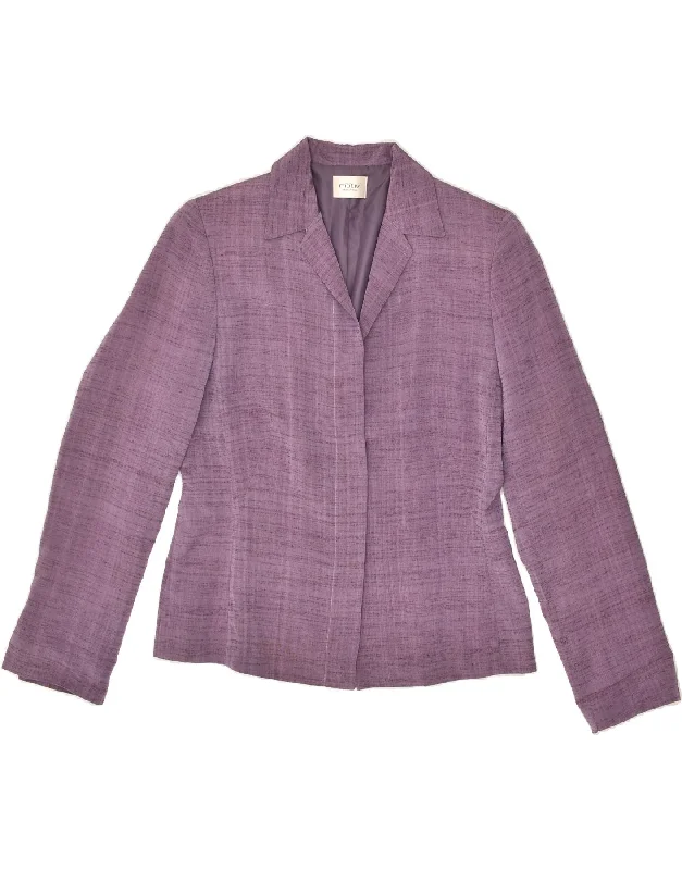 MOTIVI Womens Blazer Jacket UK 12 Medium  Purple Viscose