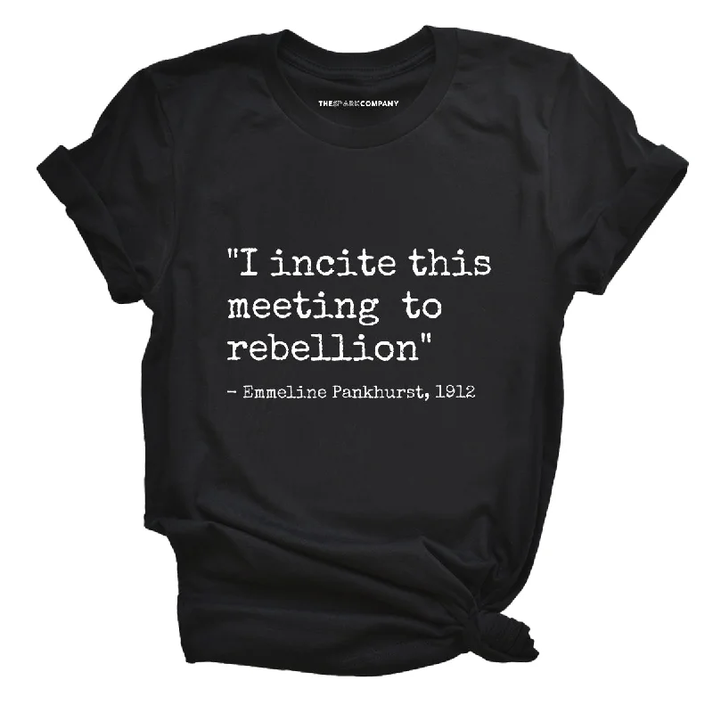 I Incite This Meeting To Rebellion Feminist T-Shirt